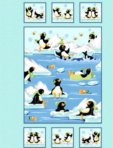 Susybee Fabric Panel : Gwyn, the Penguin   EP232