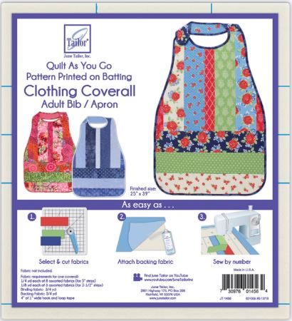 June Taylor Quilt As You Go Coverall Adult Bib