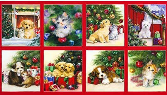 Christmas Pets Holiday Pet Panel for Robert KaufmanCP0060