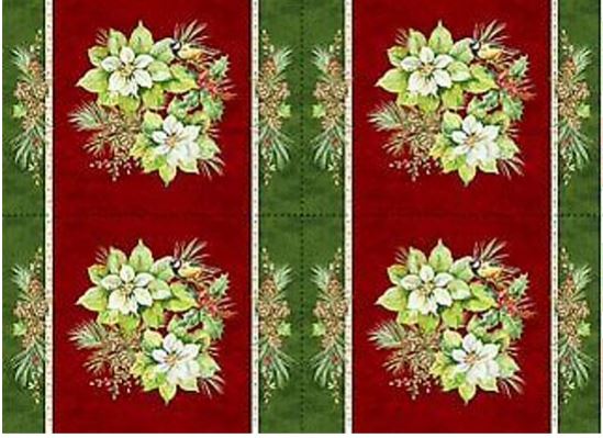 Deck the Halls Sew and Go 4 Placemats 28 x 44 Panel by Northcott Fabrics   CP0055