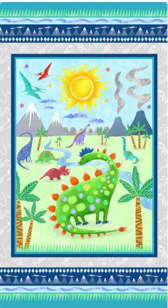 Dinosaur Kingdom Panel by Kate Mawdsley    EP154