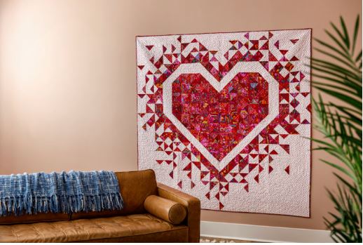 Exploding Heart Quilt Kit