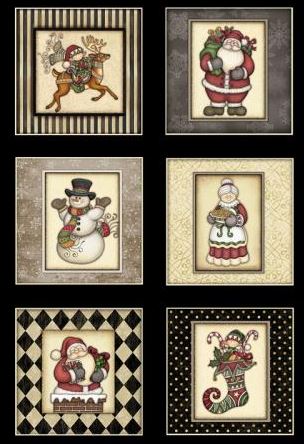 Holly Jolly Christmas Town Panel by RJR Fabrics    CP0064