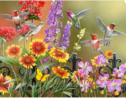 Hummingbirds and Fall Panel EP227