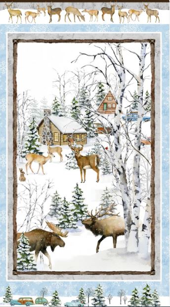 Snowy Woods Scenic Panel by Barb Tourtillotte From Henry Glass    CP0041