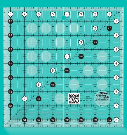 Creative Grids Quilt Ruler 8-1/2in Square