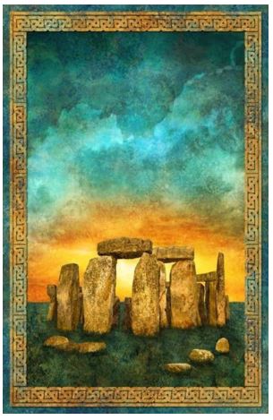 Stonehenge Solstice Standing Stones Panel for Northcott     EP155