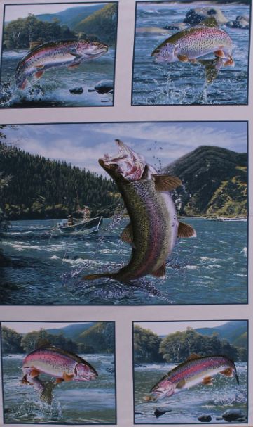 Tight Lines Trout Cream Panel EP221