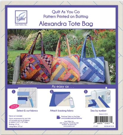 June Taylor Quilt As You Go Tote Bag Alexandra Design