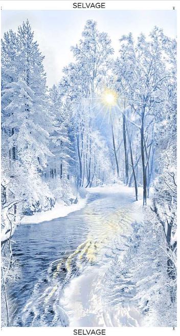 Snowy Forest PANEL  by Timeless Treasures   CP0021