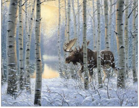 Winter Sunrise by Northern Promotions Moose Panel EP161