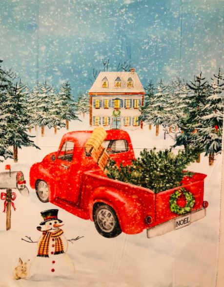 Winterland Truck Panel for David Textiles  CP0008