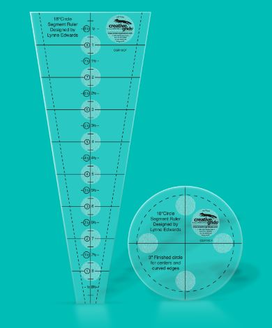 Creative Grids 18 Degree Dresden Plate Quilt Ruler