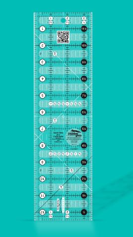 Creative Grids Quick Trim Ruler 3-1/2in X 12-1/2in Rectangle